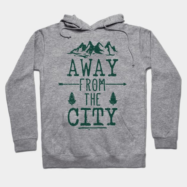 Away From The City Hoodie by POD Anytime